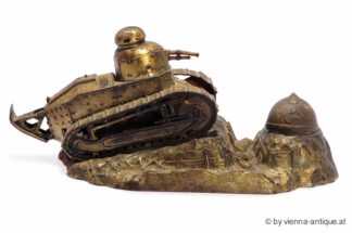 TINTENFASS SCHREIBTISCHGARNITUR WW1 PANZER