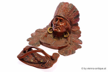 TINTENFASS SCHREIBTISCHGARNITUR INDIANER – Bild 2