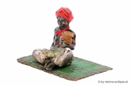 VIENNA BRONZE SITZENDER ARABER – Bild 3