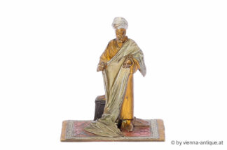 BRUNO ZACH BRONZE FIGUR STEHENDER ARABER