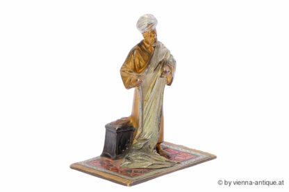 BRUNO ZACH BRONZE FIGUR STEHENDER ARABER – Bild 2