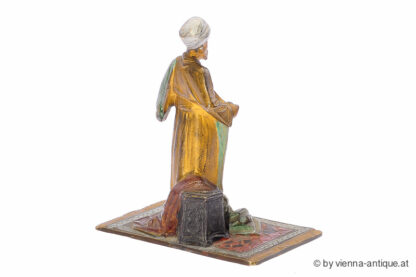 BRUNO ZACH BRONZE FIGUR STEHENDER ARABER – Bild 3
