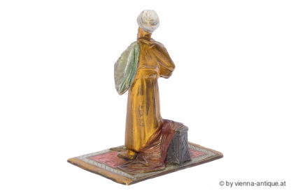 BRUNO ZACH BRONZE FIGUR STEHENDER ARABER – Bild 4