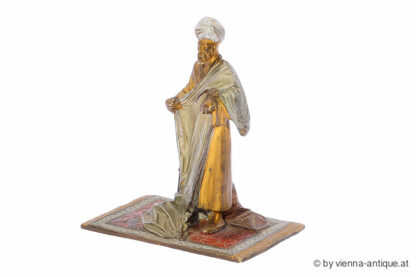 BRUNO ZACH BRONZE FIGUR STEHENDER ARABER – Bild 5