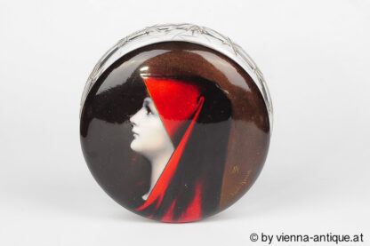 Glasdose mit Deckel Motiv Fabiola von Jacques Henner – Bild 3