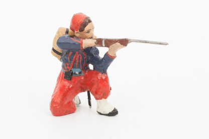 Lineol Soldat WW1 knieend schiessend