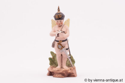 Porzellanfigur Soldat mit Buch