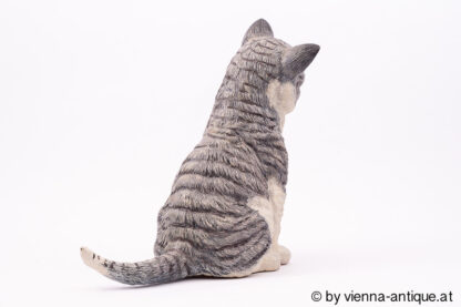 Bermann Bronze Figur sitzende Katze – Bild 4