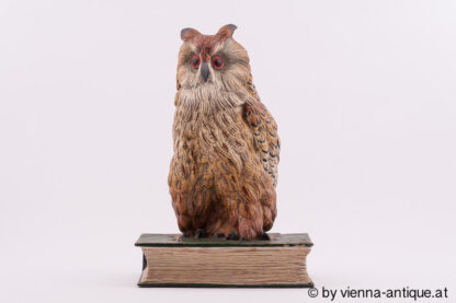 Bermann Bronze Eule mit Buch