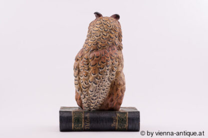 Bermann Bronze Eule mit Buch – Bild 4