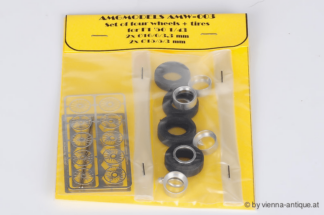 SET 4 FELGEN + REIFEN F1 50er JAHRE AMW-003