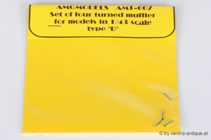 SET 4 STÜCK AUSPUFF TURNED MUFFLER AMT-007