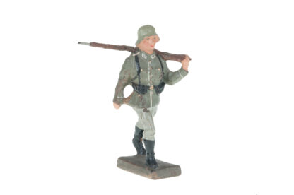 Lineol Soldat Gewehr geschultert