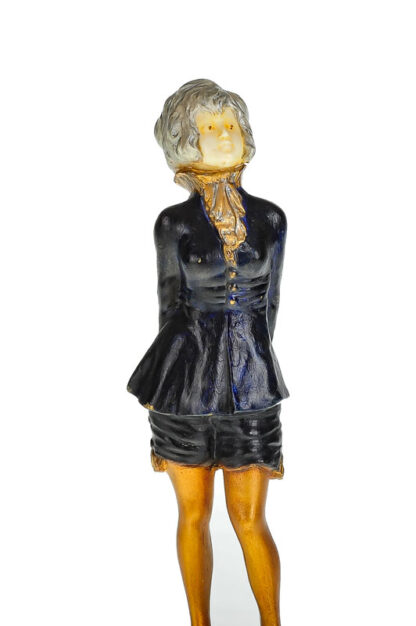 Brandel A. Bronzefigur Dame mit Elfenbeingesicht – Bild 3