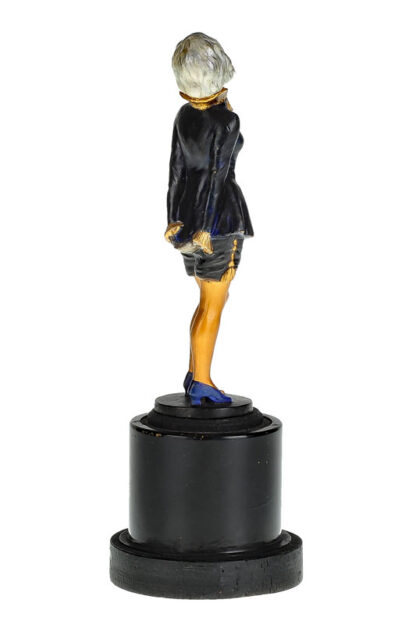 Brandel A. Bronzefigur Dame mit Elfenbeingesicht – Bild 6