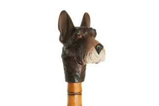 Spazierstock, Gehstock, Walking Cane mit Hundekopf