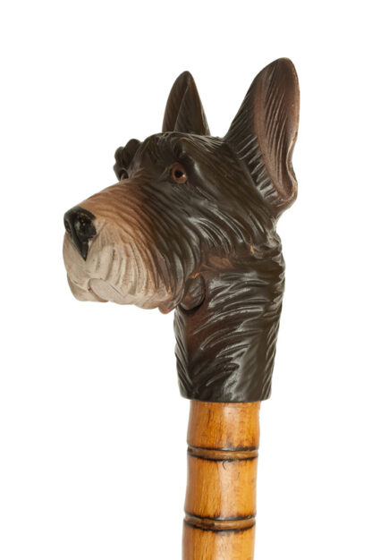 Spazierstock, Gehstock, Walking Cane mit Hundekopf – Bild 2