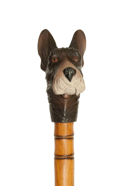 Spazierstock, Gehstock, Walking Cane mit Hundekopf – Bild 3