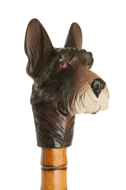 Spazierstock, Gehstock, Walking Cane mit Hundekopf – Bild 5