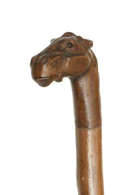 Spazierstock, Gehstock, Walking Cane mit Pferdekopf – Bild 3
