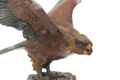 Bergmann Bronzefigur Adler auf Felsen – Bild 5