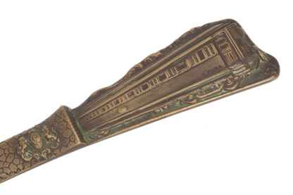Ballspende Brieföffner Eisenbahn Train Vienna XI Kränzchen 27.11.1930 – Bild 2