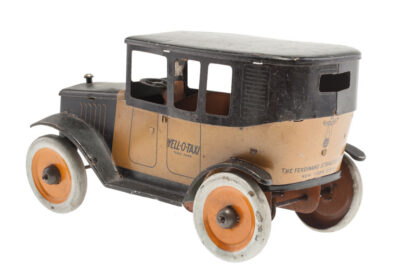 Ferdinand Strauss Yell-O-Taxi Tin Toy Car – Bild 5