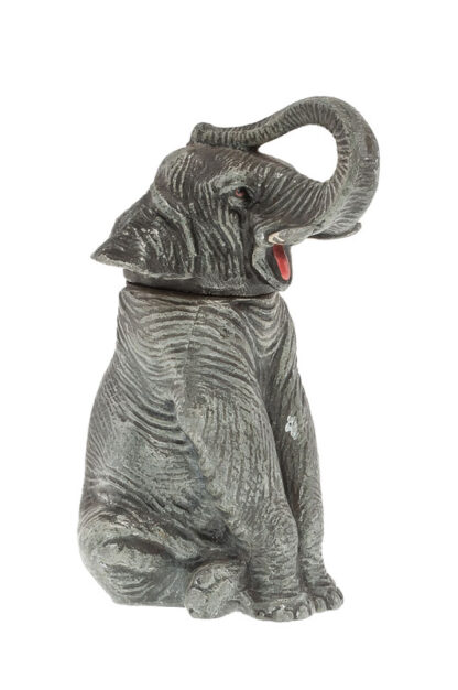 Feuerzeug, Lighter sitzender Elefant ca 1920-1930 – Bild 3