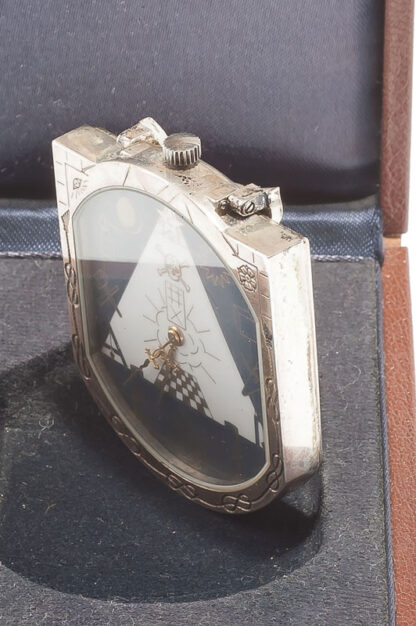 Minerva Uhr Watch Freimaurer Masonic silver – Bild 6