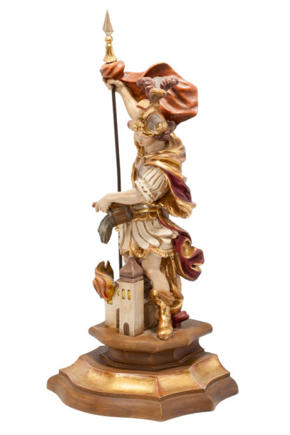 Florian von Lorch, heiliger Florian, geschnitzte Holzfigur des Schutzpatron – Bild 3