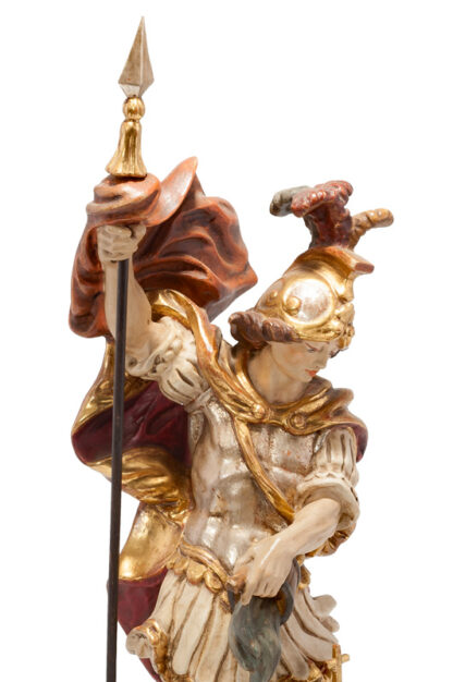Florian von Lorch, heiliger Florian, geschnitzte Holzfigur des Schutzpatron – Bild 5