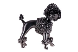 Anzengruber stehender schwarzer Pudel, Poodle Dog