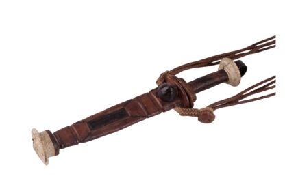 Afrikanischer Dolch mit Lederscheide und Riemen – Bild 2