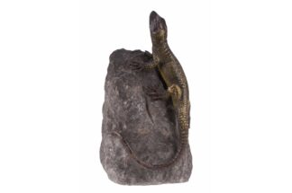 Bronzefigur Hahn und Henne