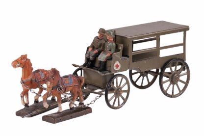 LINEOL Sanitätskutsche + 5 Sanitätsfiguren – Bild 3