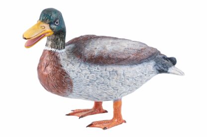 Bronzefigur Entenvögel Erpel und Ente 23,5 und 27 cm Länge – Bild 2