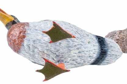 Bronzefigur Entenvögel Erpel und Ente 23,5 und 27 cm Länge – Bild 4