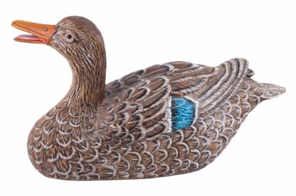 Bronzefigur Entenvögel Erpel und Ente 23,5 und 27 cm Länge – Bild 6