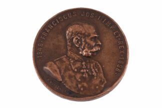 Bronzene Medaille Kaiser 1848 Franciscus Jos I Imp Et Rex 1898