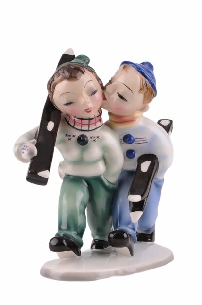 Goldscheider Skifahrerpaar Frontal