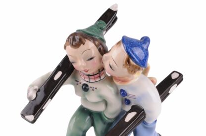 Goldscheider 7655 Skifahrer Pärchen K. Goebel – Bild 6