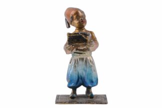 Bronze Figur Bergmann Junge orientale mit Schmuckkiste5