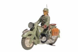 Elastolin Soldat Gradmelder Motorradfahrer1