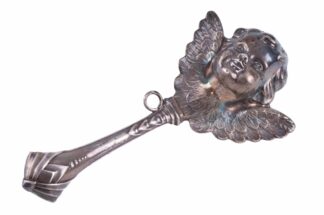 Kinderrassel Child Rattle Silber1