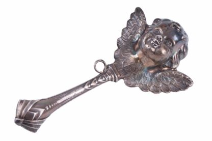 Kinderrassel Child Rattle Silber1