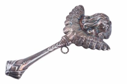Kinderrassel Child Rattle Silber2
