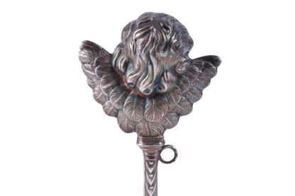 Kinderrassel Child Rattle Silber4