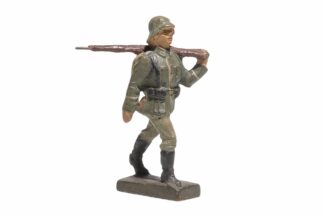 Lineol Soldat gehend Gewehr geschultert1