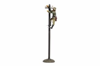 Lineol:Duscha Soldat Fernmelder am Telefonmast1