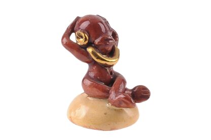 Afrikanischer Ureinwohner Keramik Figur Miniatur Made in Austria1